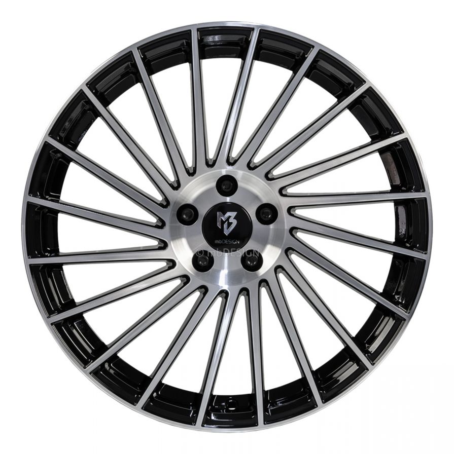mbDESIGN<br>VR3 - Glanzschwarz poliert (20x8.5)